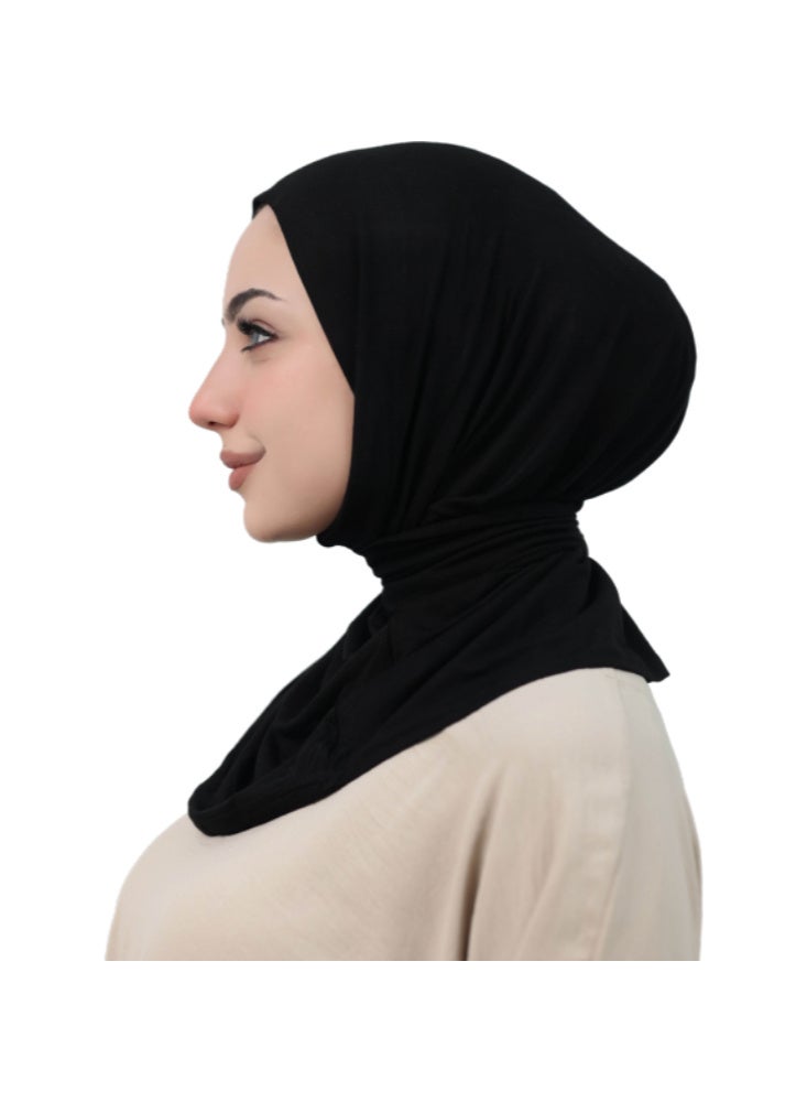 Premium Kuwaiti Cotton Pull-on Hijab - One-Piece Ready-to-Wear - Multi-colors - Image 2